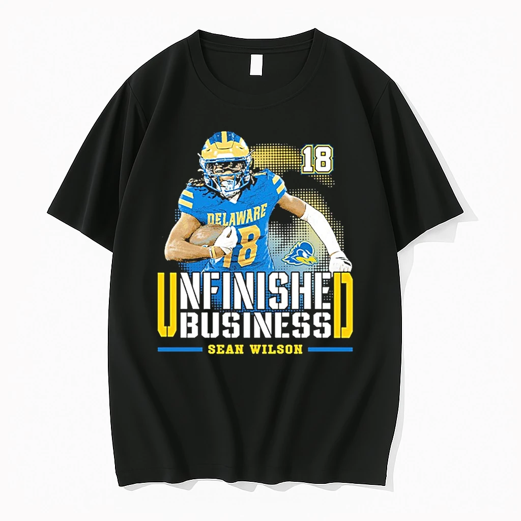 Delaware Fightin Blue Hens Ncaa Football Sean Wilson Unfinished Business Shirts
