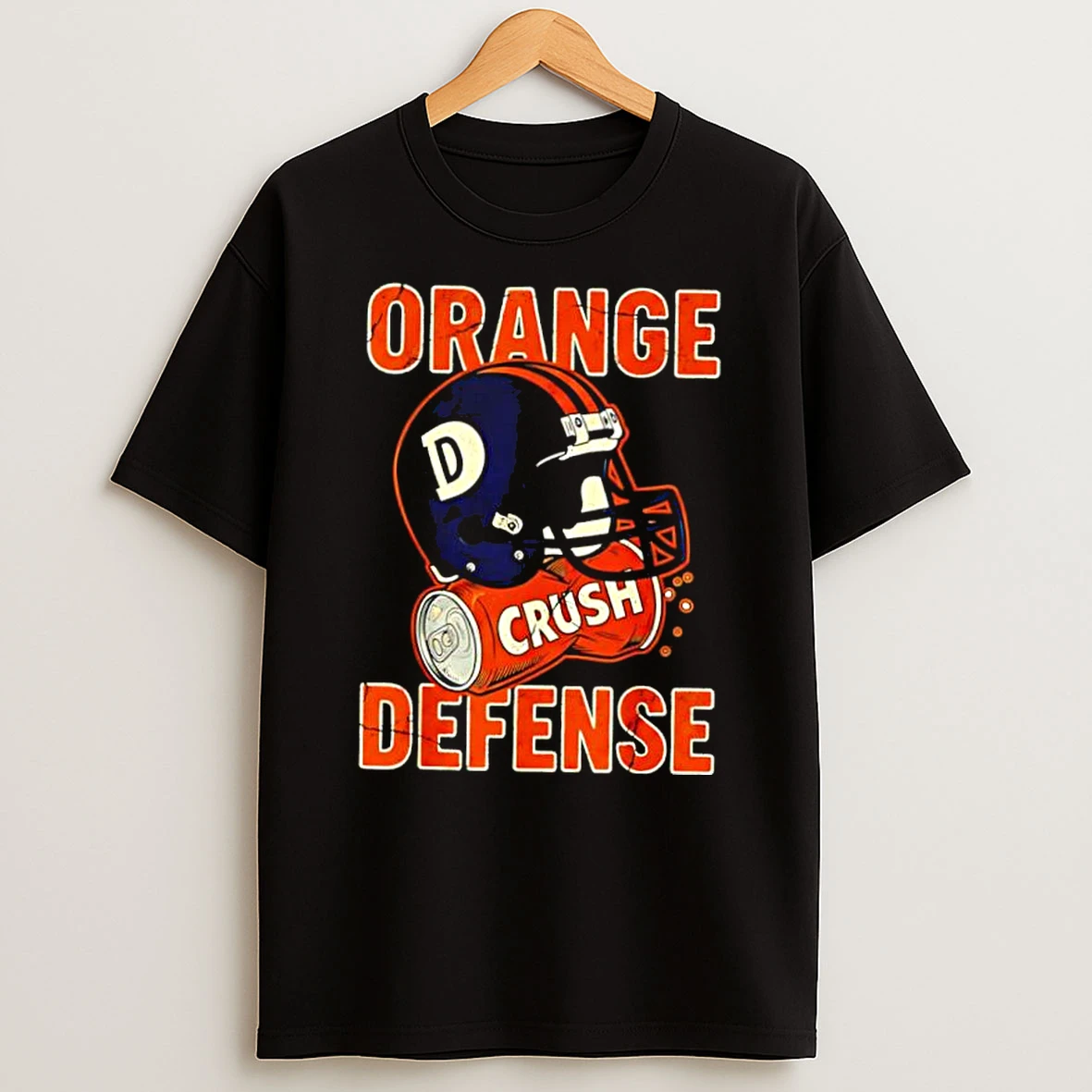 Denver Broncos Crush Orange Defense Helmet Shirts