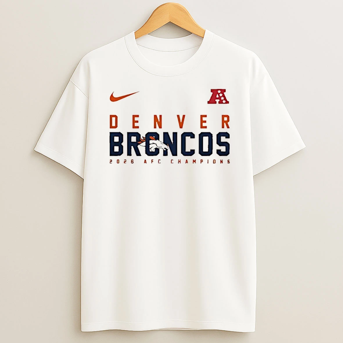 Denver Broncos Football Afc Champions 2026 Super Bowl Logo Shirts