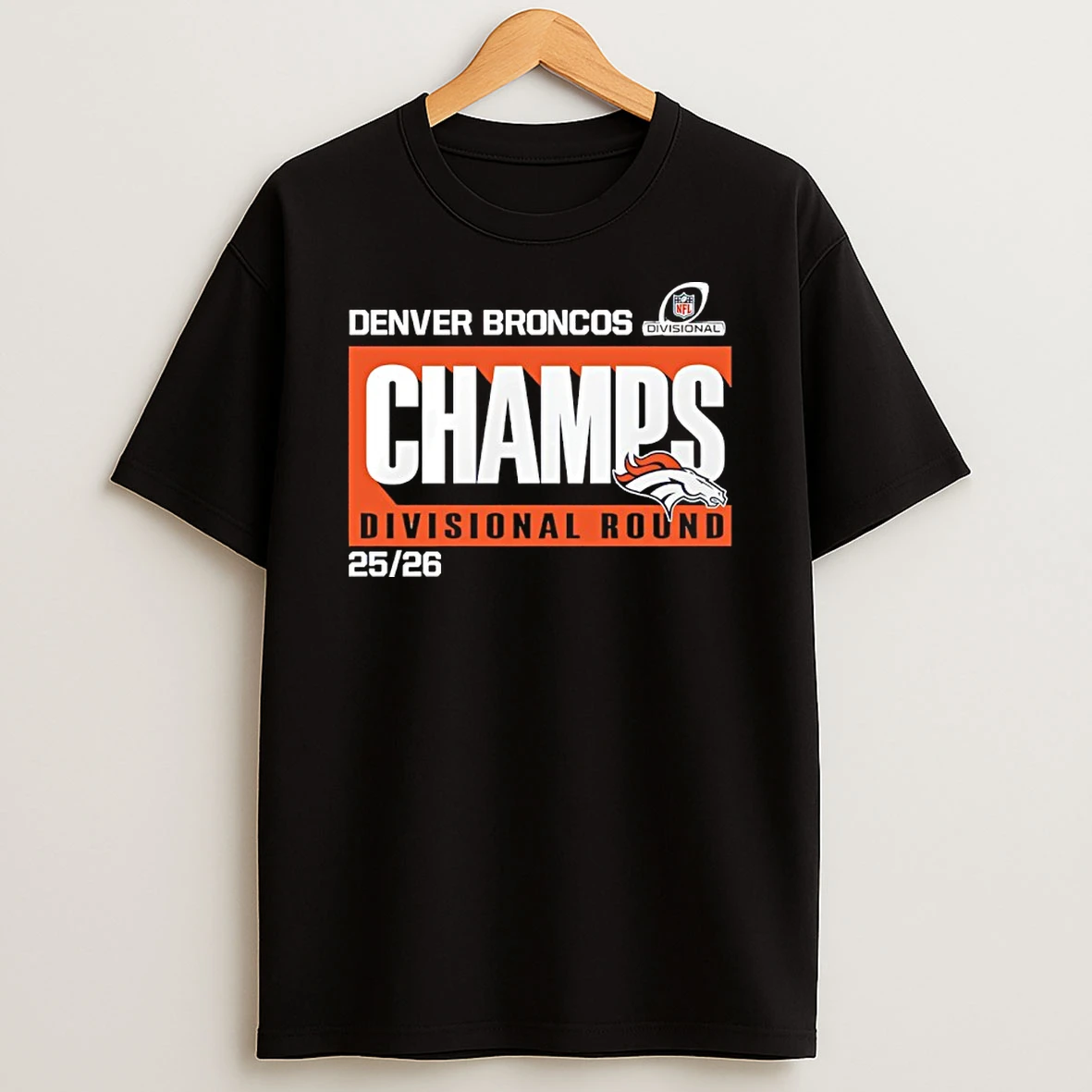 Denver Broncos Football Afc Divisional Round Champions 2026 Shirts