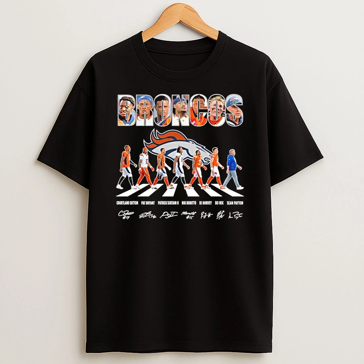 Denver Broncos Players Abbey Road Playoffs Shirts