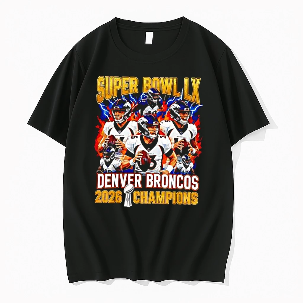 Denver Broncos Super Bowl Lx Champions 2026 Graphic Shirts