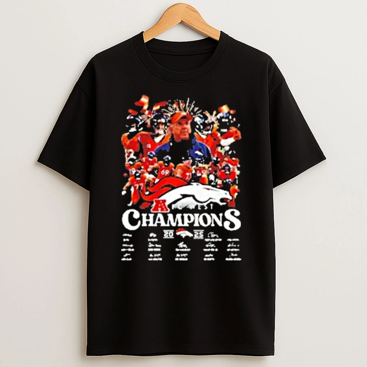 Denver Broncos Teams 2025 Afc West Champions Shirts