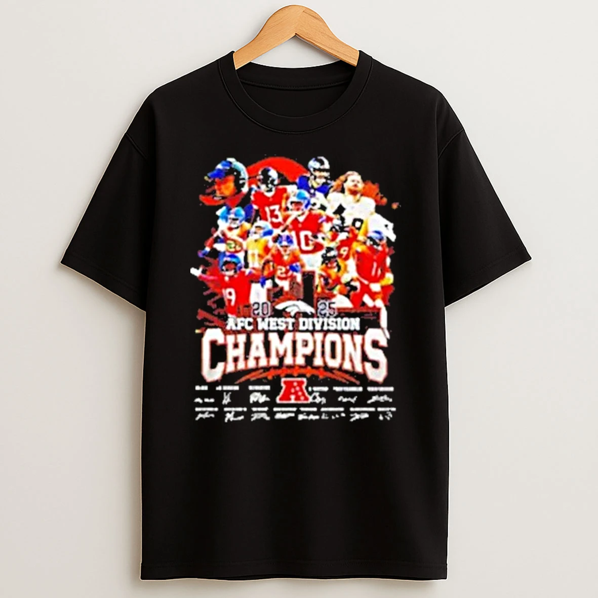 Denver Broncos Teams 2025 Afc West Division Champions Shirts