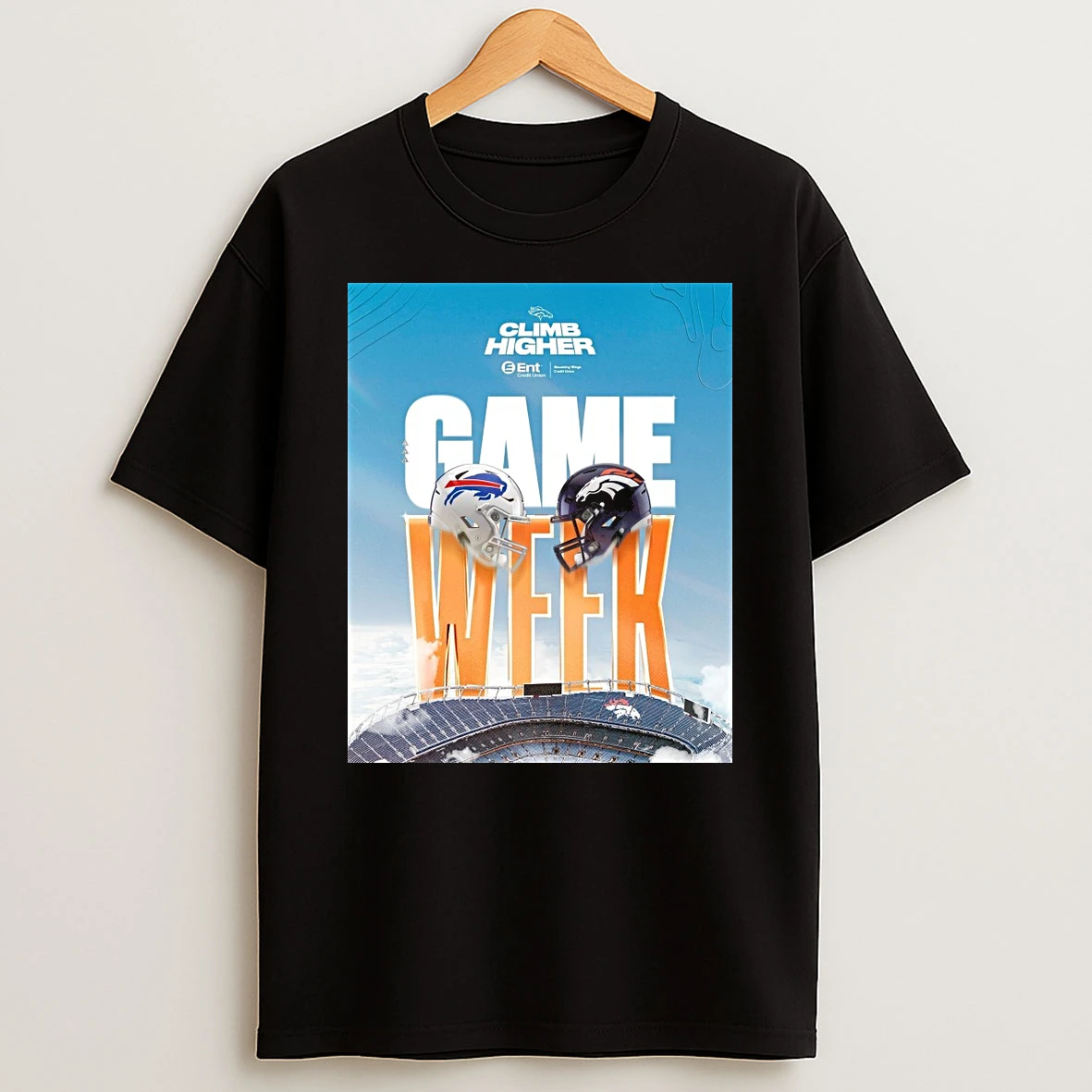 Denver Broncos Vs Buffalo Bills Climb Higher Game Week Shirts