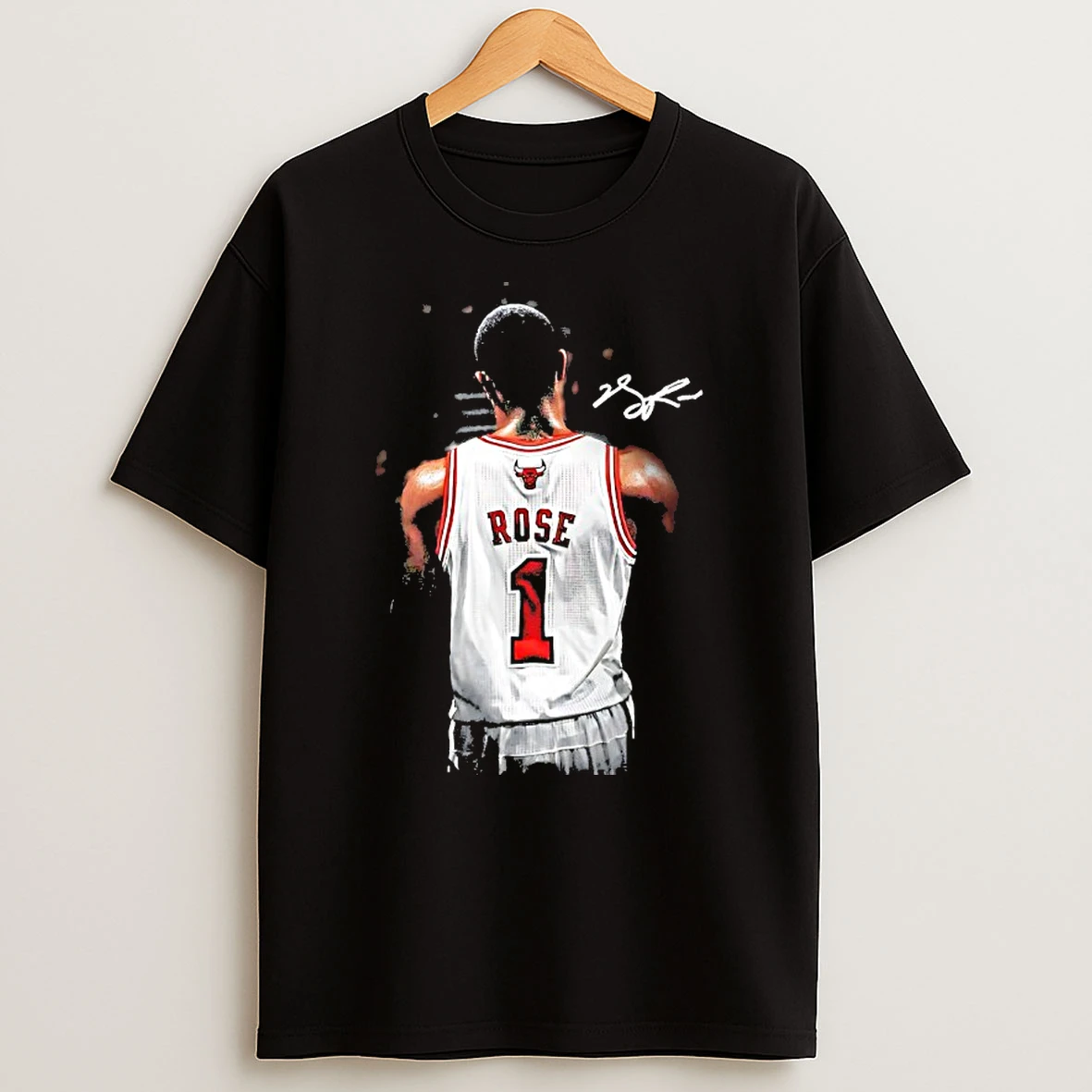 Derrick Rose Chicago Bulls Number 1 Player Basketball Signature Shirts