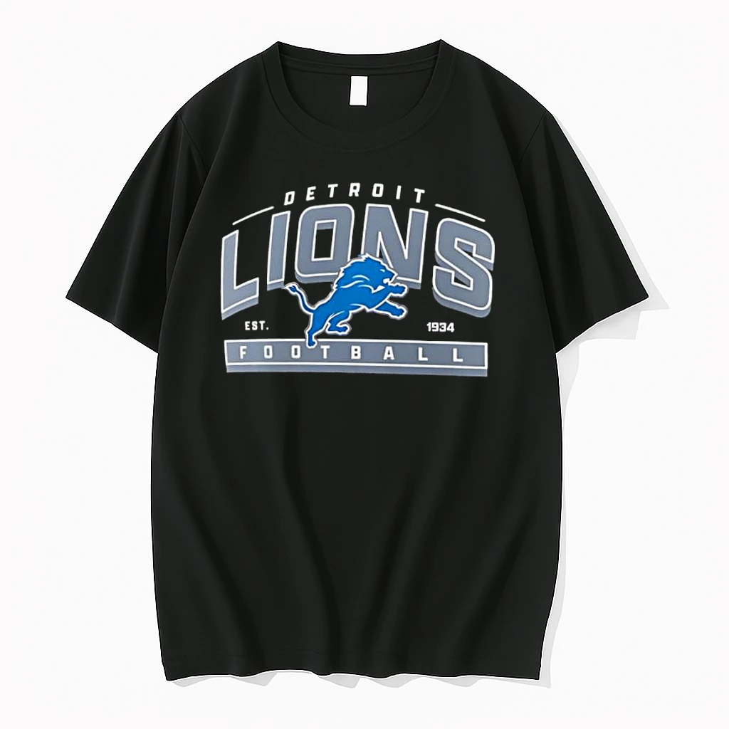 Detroit Lions Est 1934 Football Athletic Banner Shirts