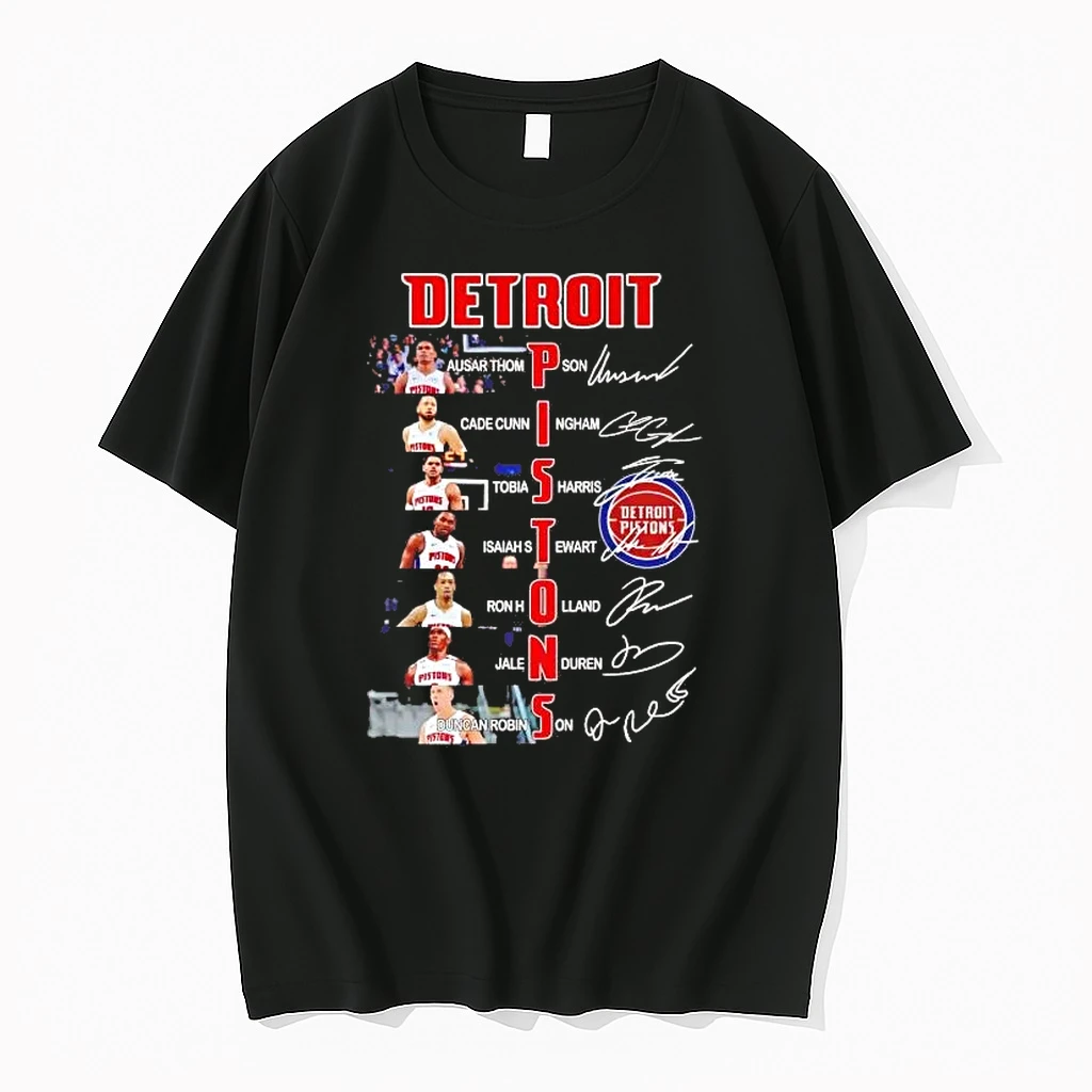 Detroit Pistons Team Players Names And Signatures Shirts