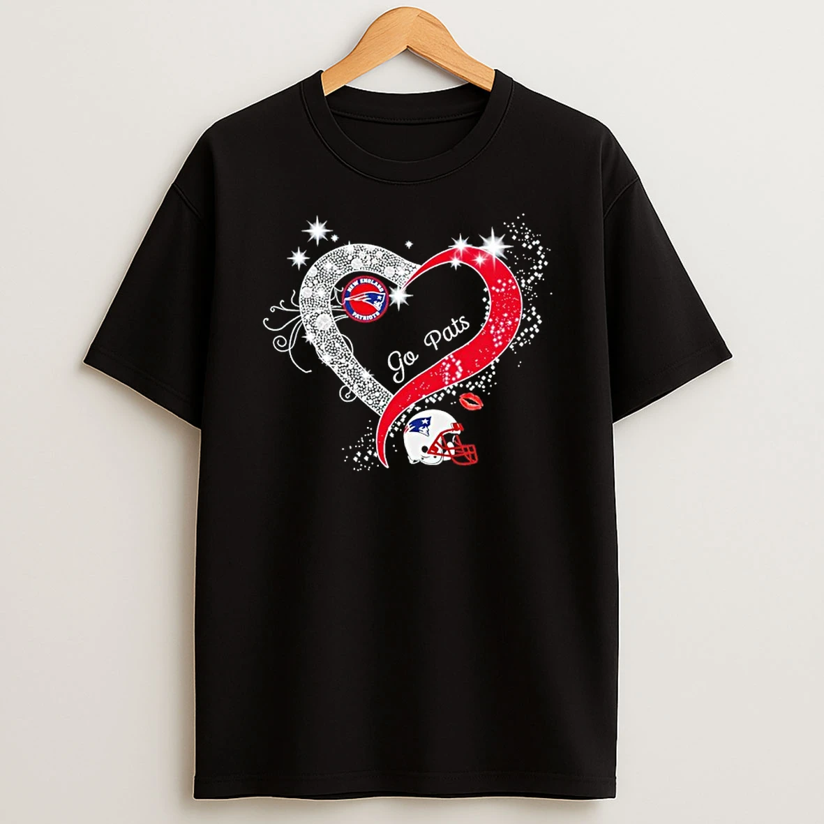 Diamond Heart Go New England Patriots Go Pats Shirts