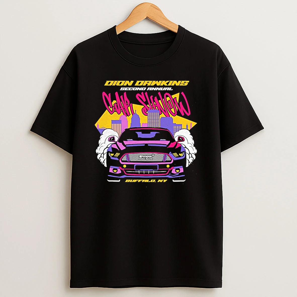 Dion Dawkins Wearing 2025 Dion Dawkins Second Annual Car Shnow Shnow Motorsports Buffalo Ny Shirts