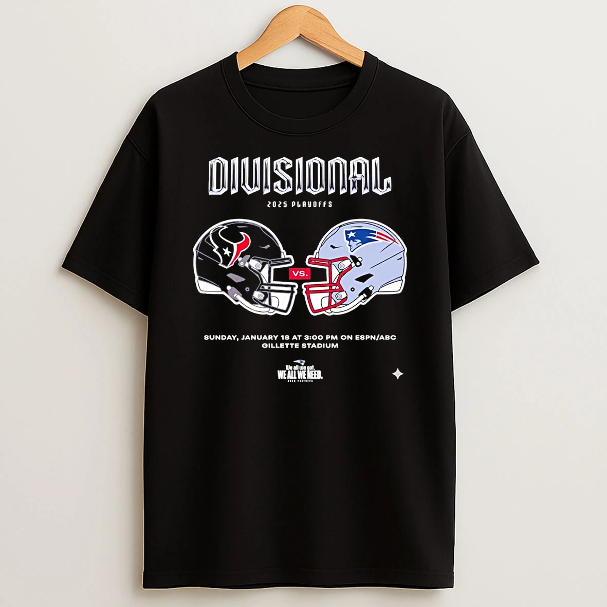Divisional 2025 Playoffs Houston Texans Vs New England Patriots Gillette Stadium Helmets Shirts
