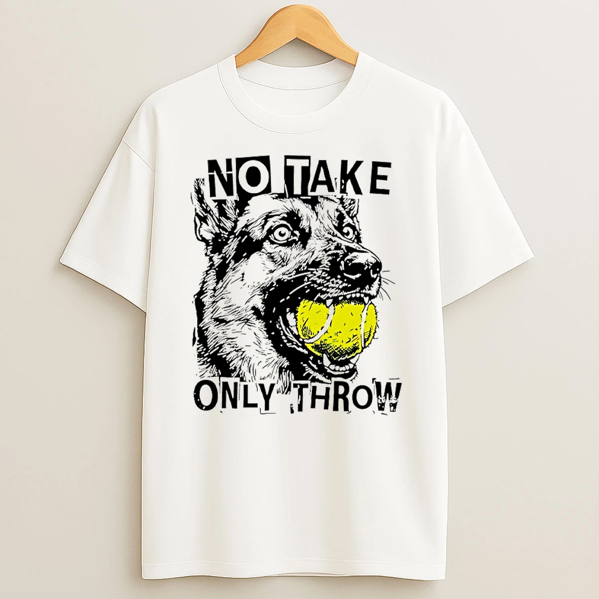 Dog No Take Only Throw Shirts
