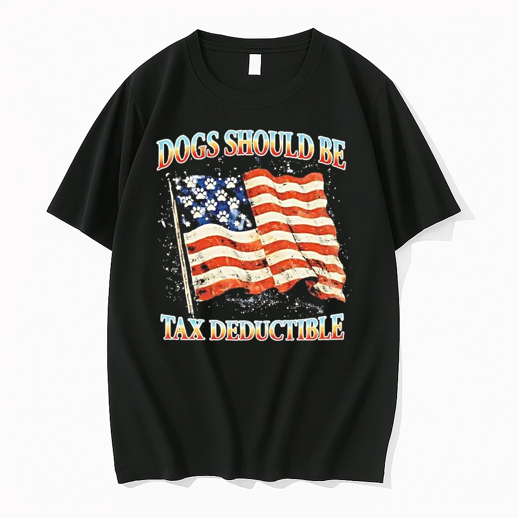 Dogs Should Be Tax Deductible American Flag Shirts