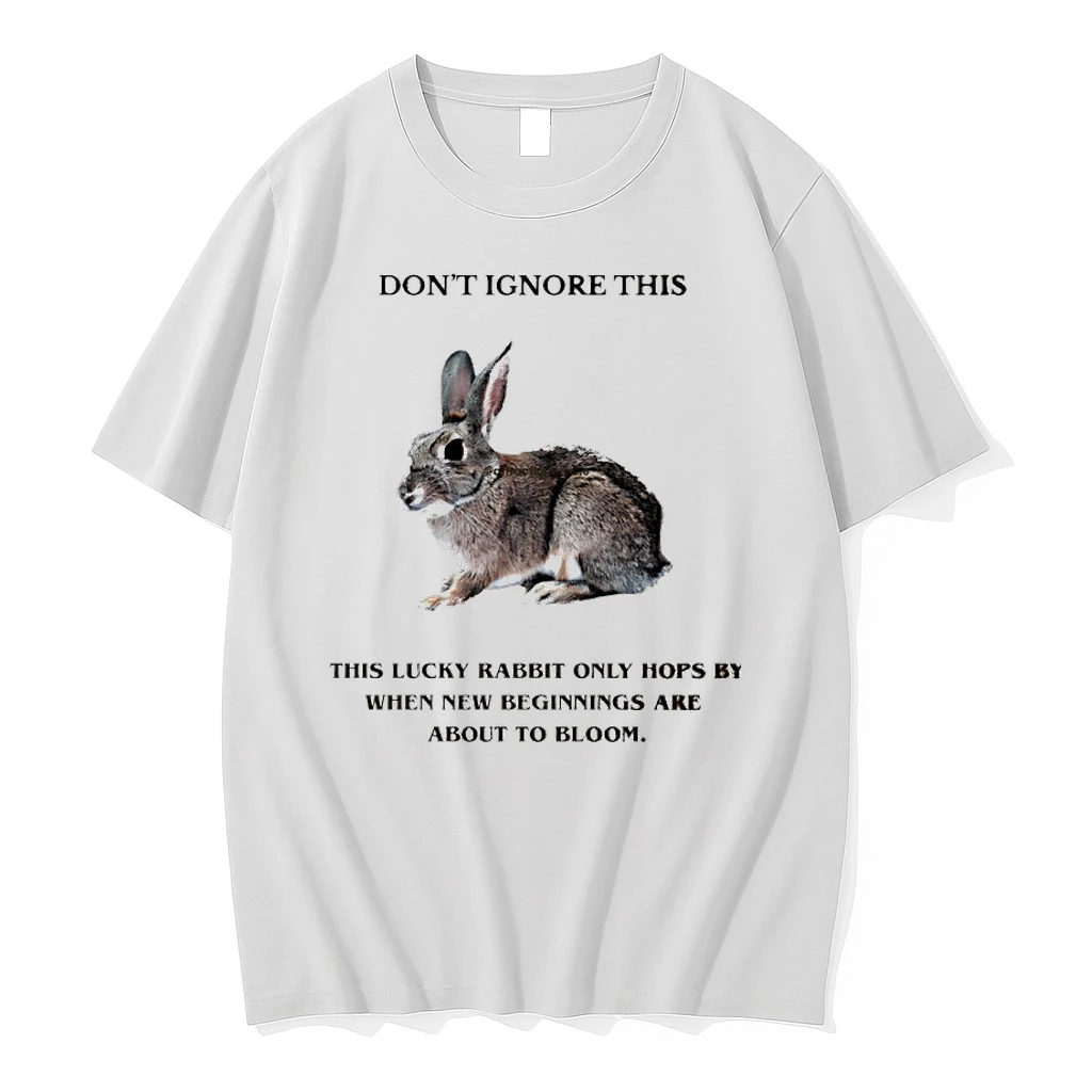 Dont Ignore This Lucky Rabbit Only Hops By When New Beginnings Graphic Shirts