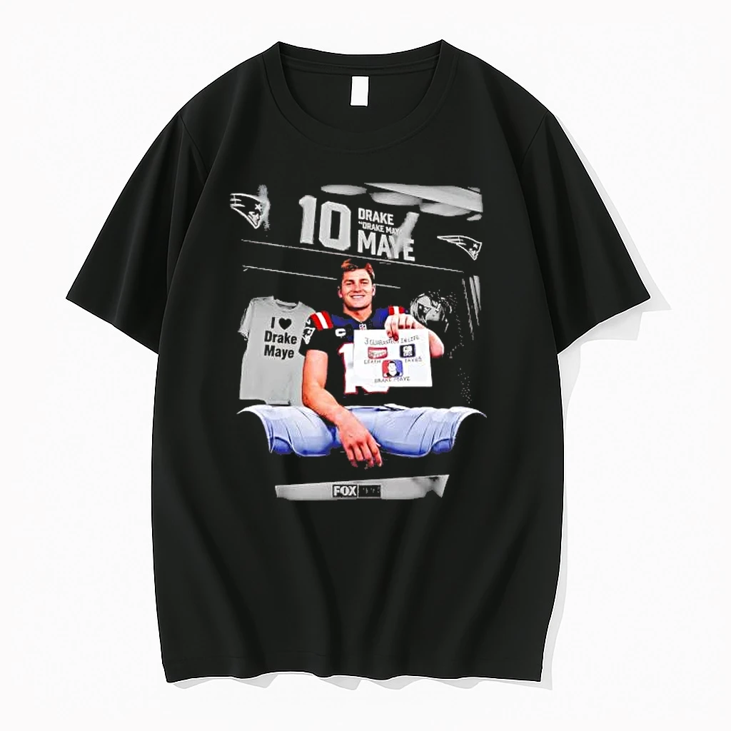 Drake Maye 3 Guarantees In Life Death Taxes Drake Maye Shirts