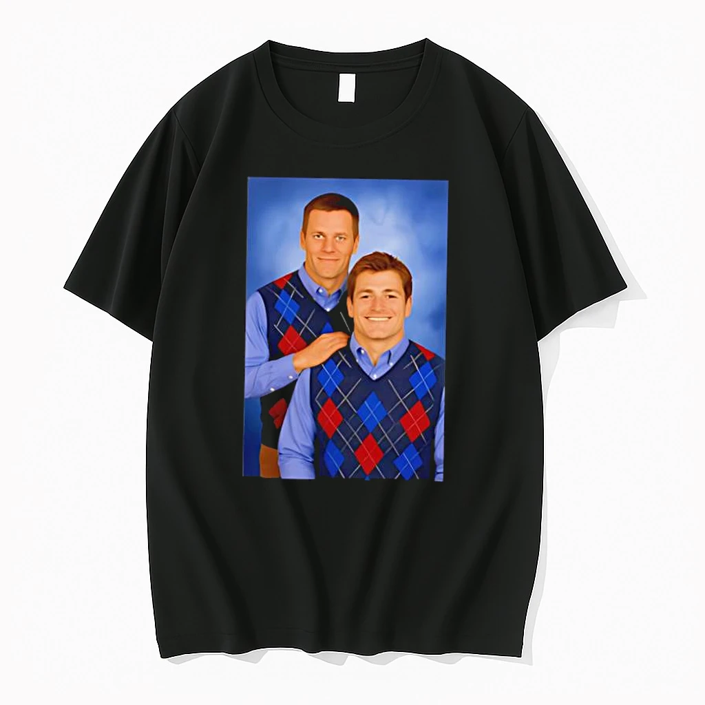 Drake Maye And Tom Step Brothers New England Football Shirts