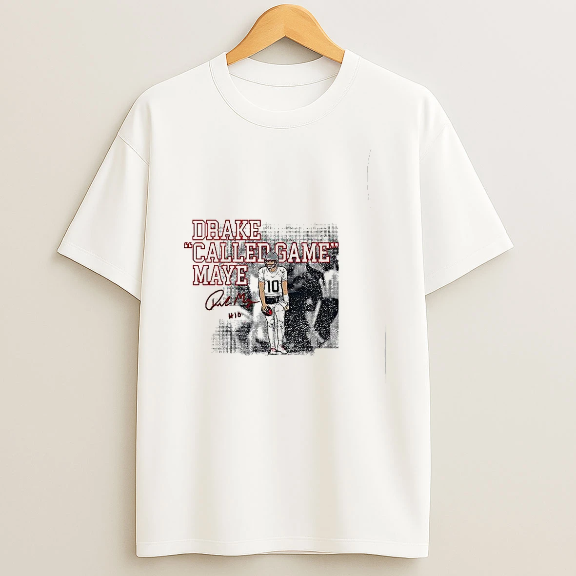 Drake Maye Called Game New England Patriots Signature Woman Shirts