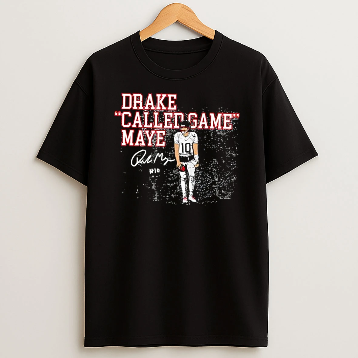 Drake Maye Called Game Signature Shirts