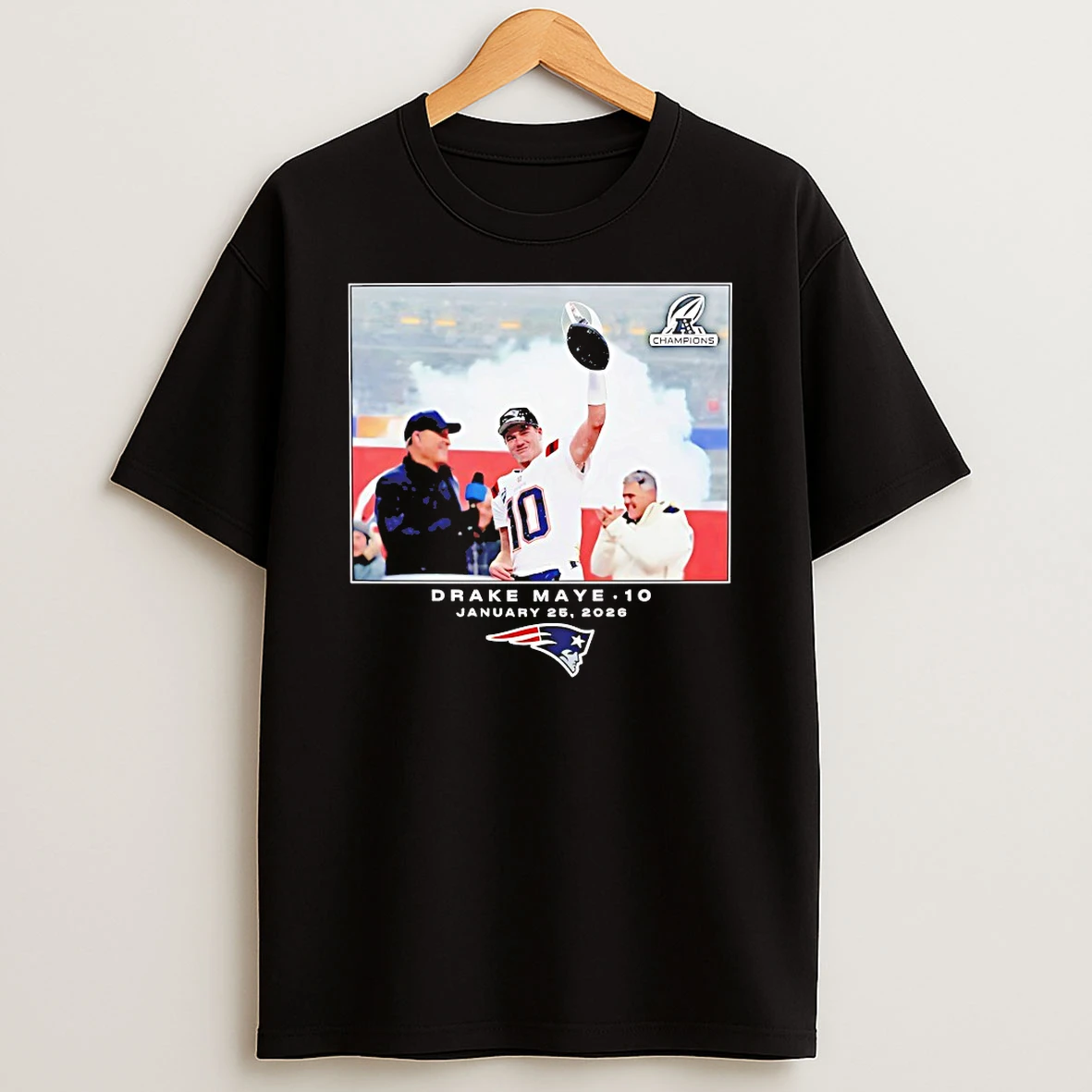 Drake Maye New England Patriots Nfl Flash Features Week 21 Shirts