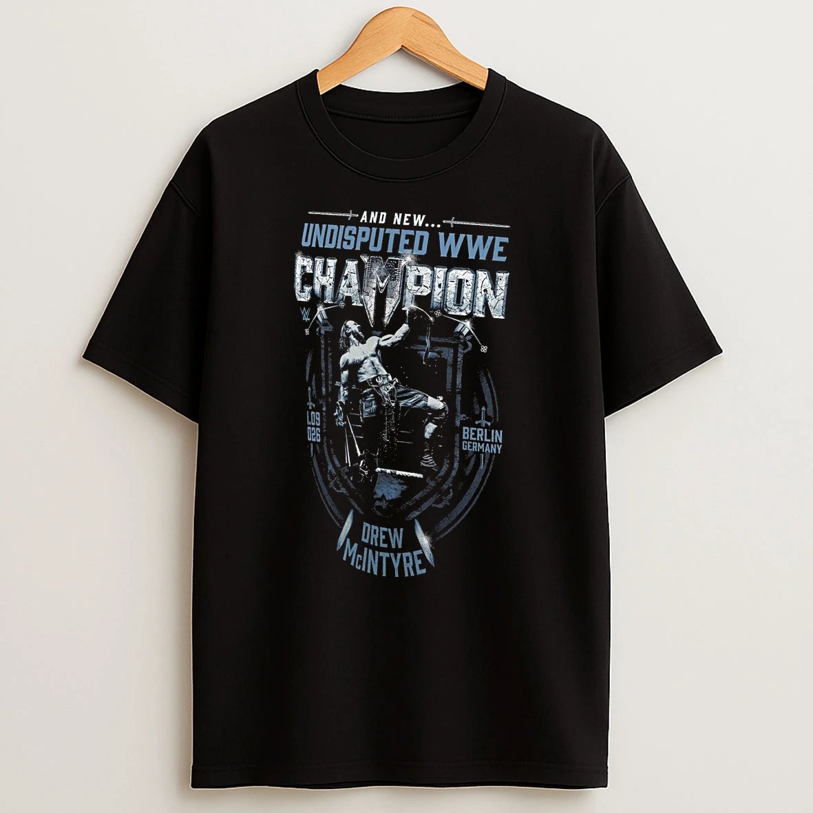 Drew Mcintyre And New Undisputed Wwe Championship 2026 Berlin Germany Shirts