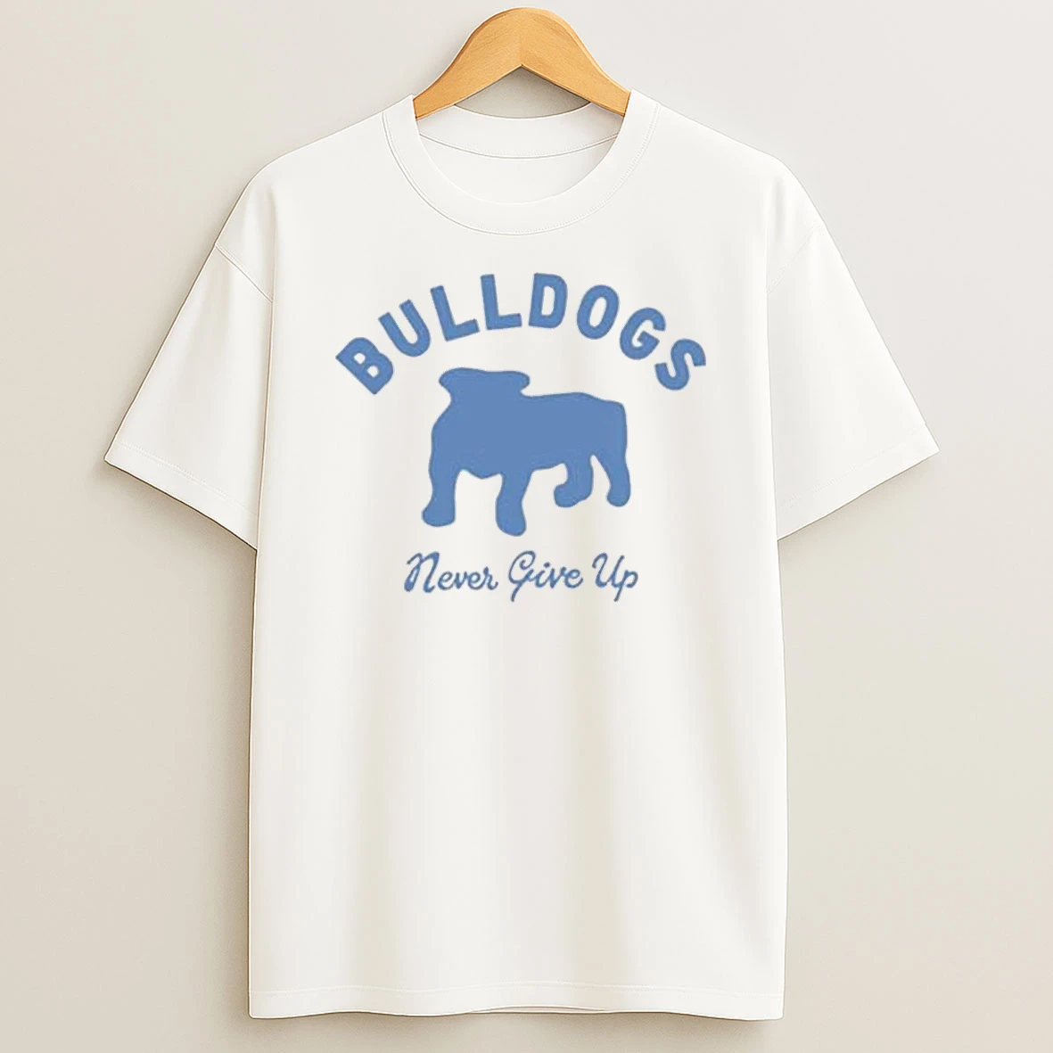 Duke And Winston Bulldogs Never Give Up Shirts
