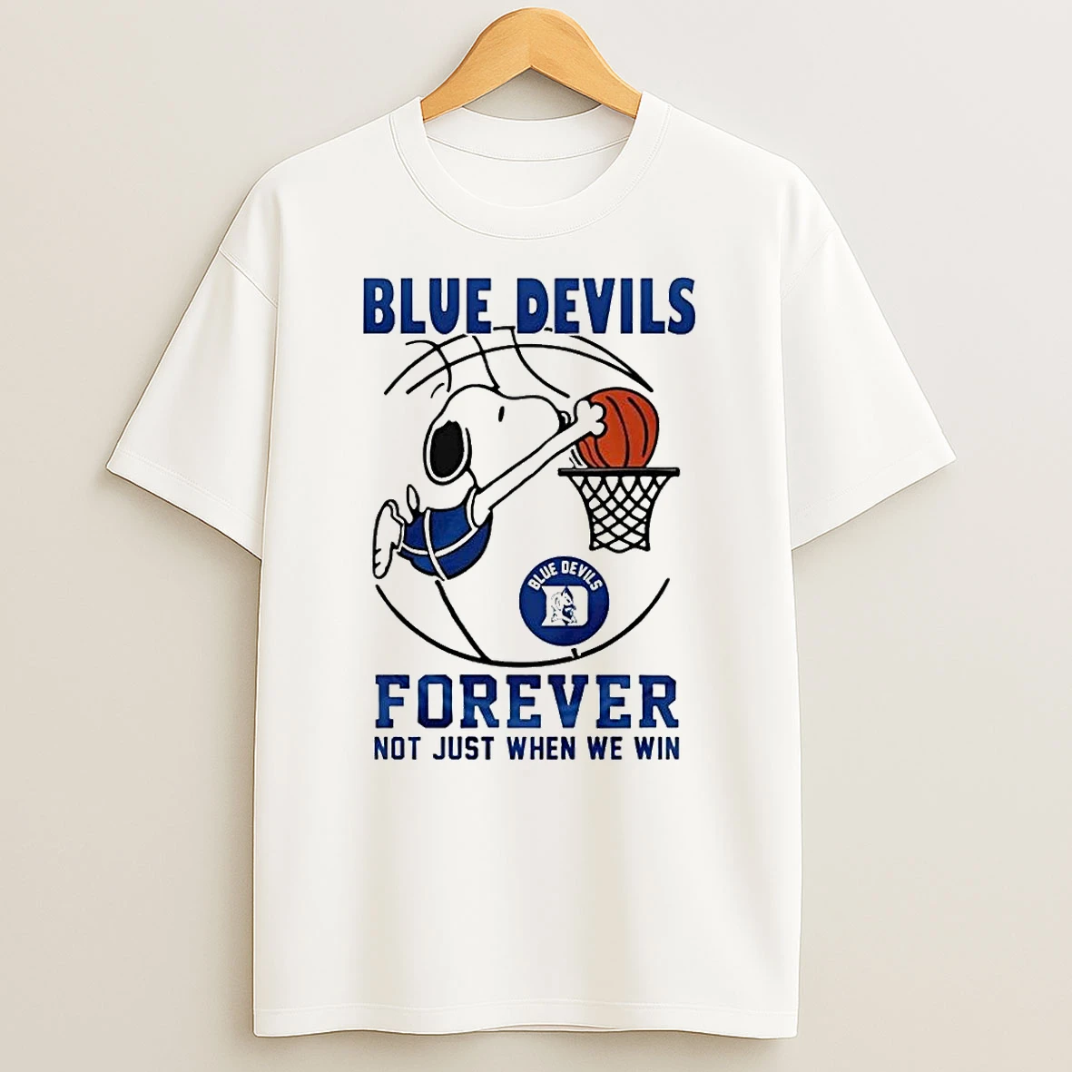Duke Blue Devils Ncaa Basketball Snoopy Forever Not Just When We Win 2026 Shirts