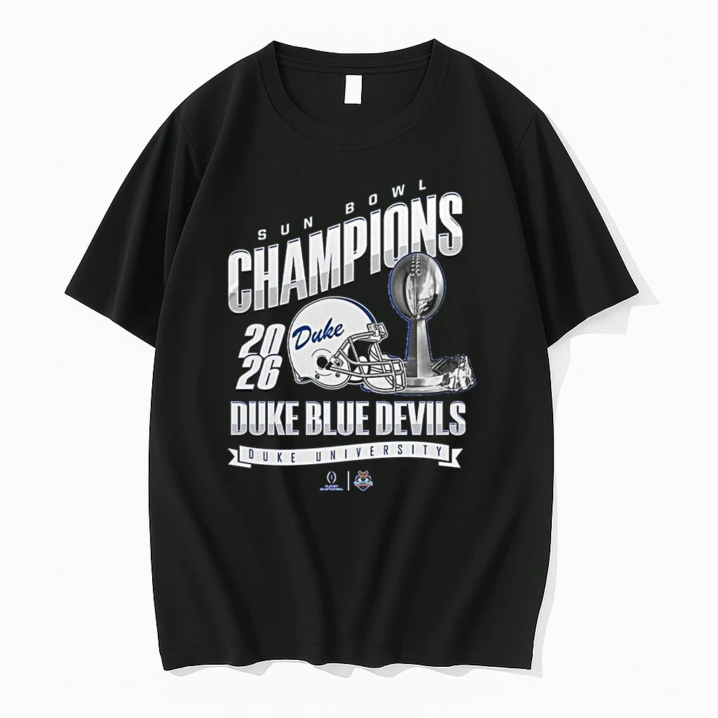 Duke Blue Devils Sun Bowl Champions Trophy 2026 Shirts