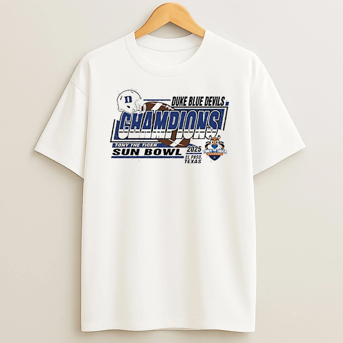 Duke University Football Sun Bowl Champions Shirts