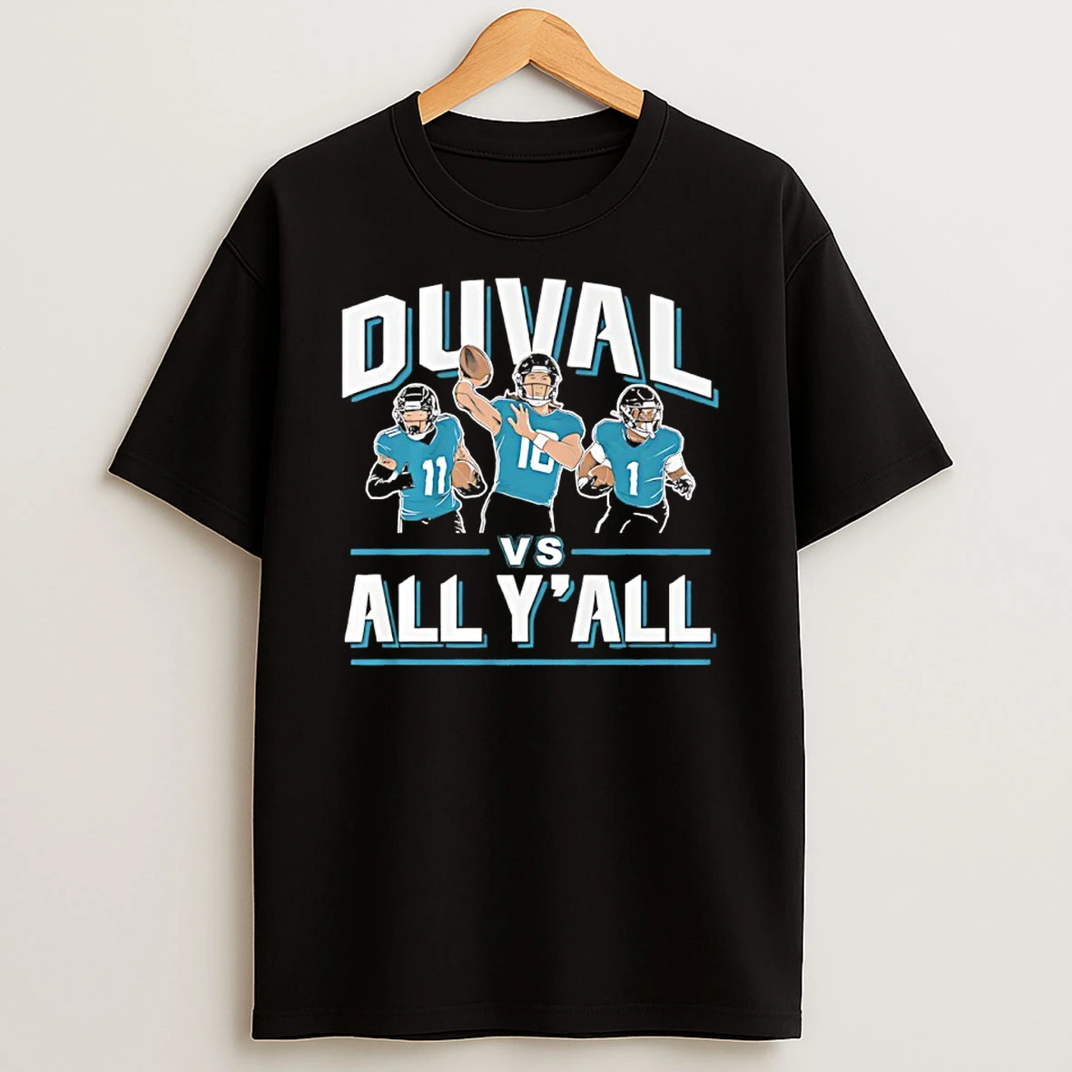 Duval Vs All Yall Trevor Lawrence Travis Etienne And Parker Washington Shirts