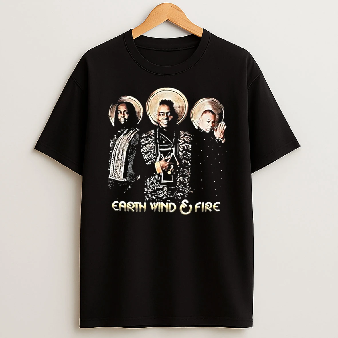 Earth Wind And Fire Black Graphic Shirts
