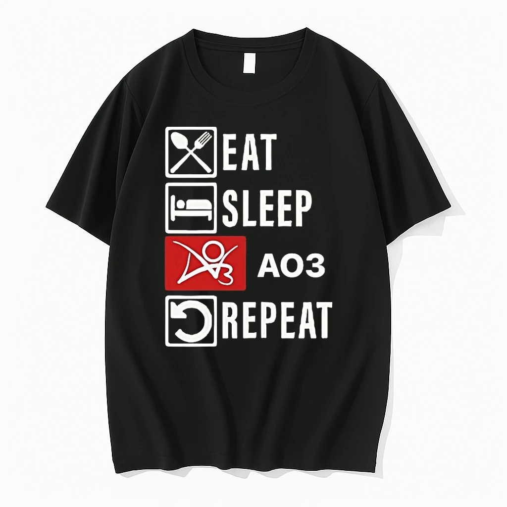 Eat Sleep Ao3 Repeat Shirts