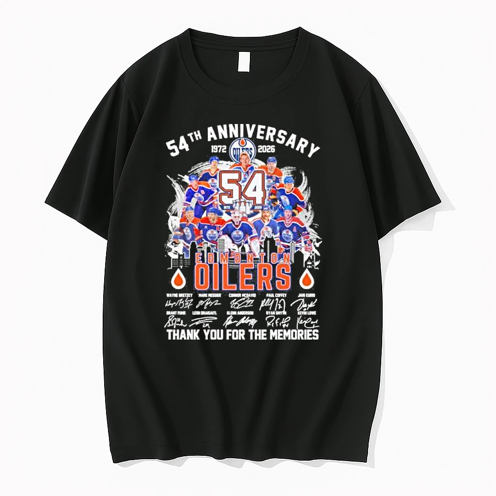 Edmonton Oilers Team 54th Anniversary 1972 2026 Shirts