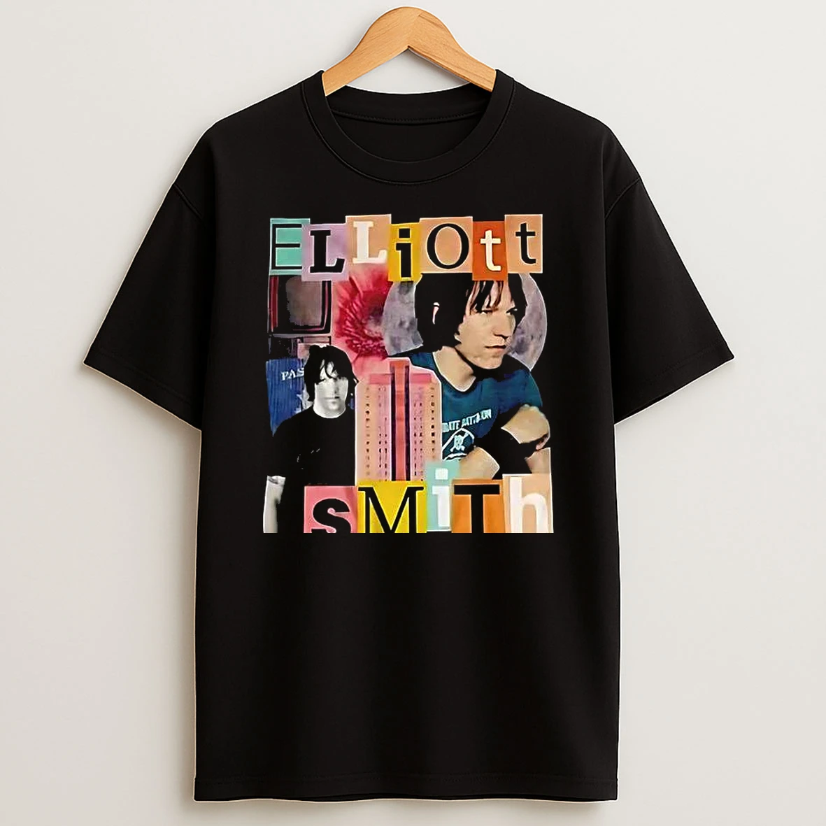 Elliott Smith Image And Name College Vintage Music Lover Woman Shirts