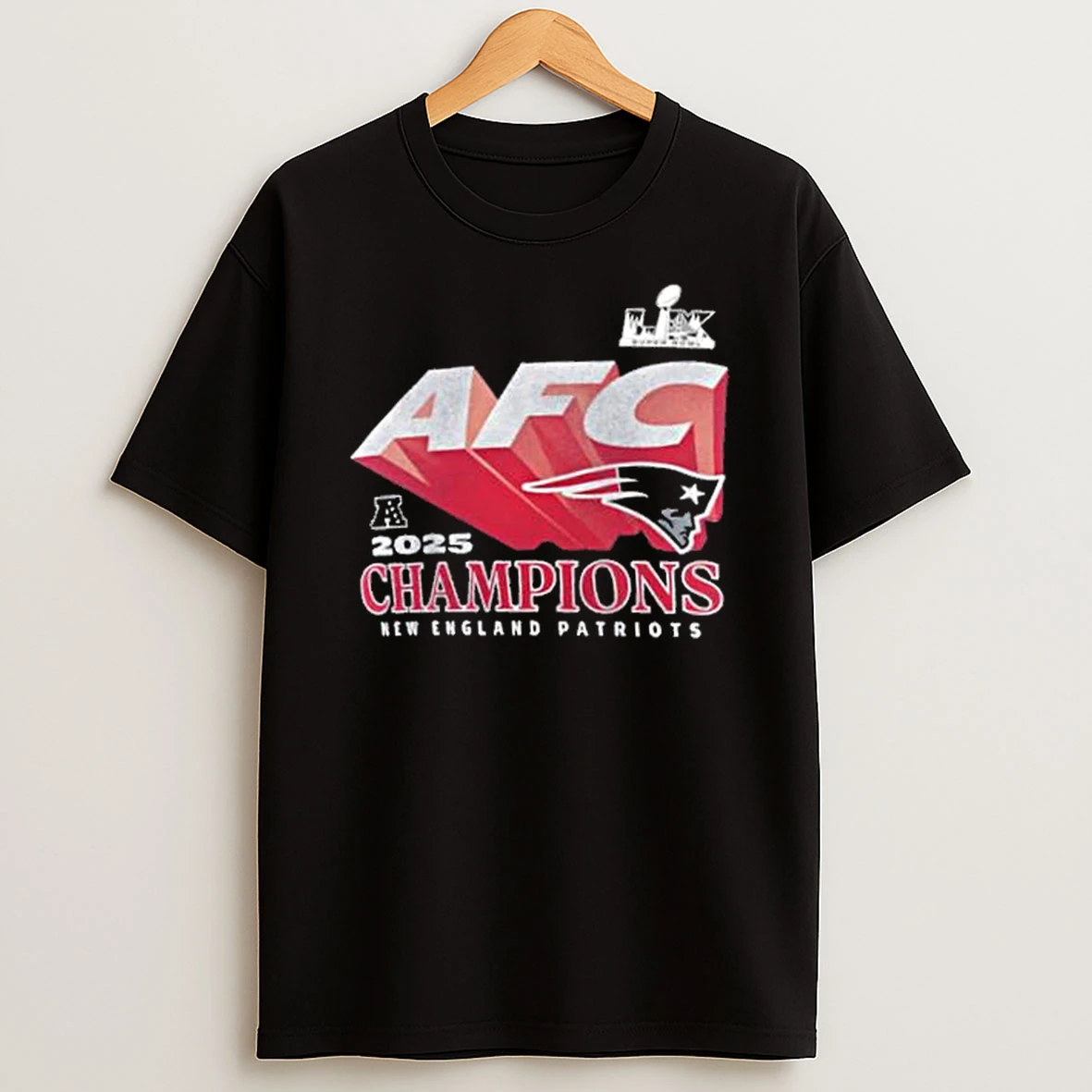 England Patriots 2025 Afc Champions Quick Pass Tri Blend Shirts