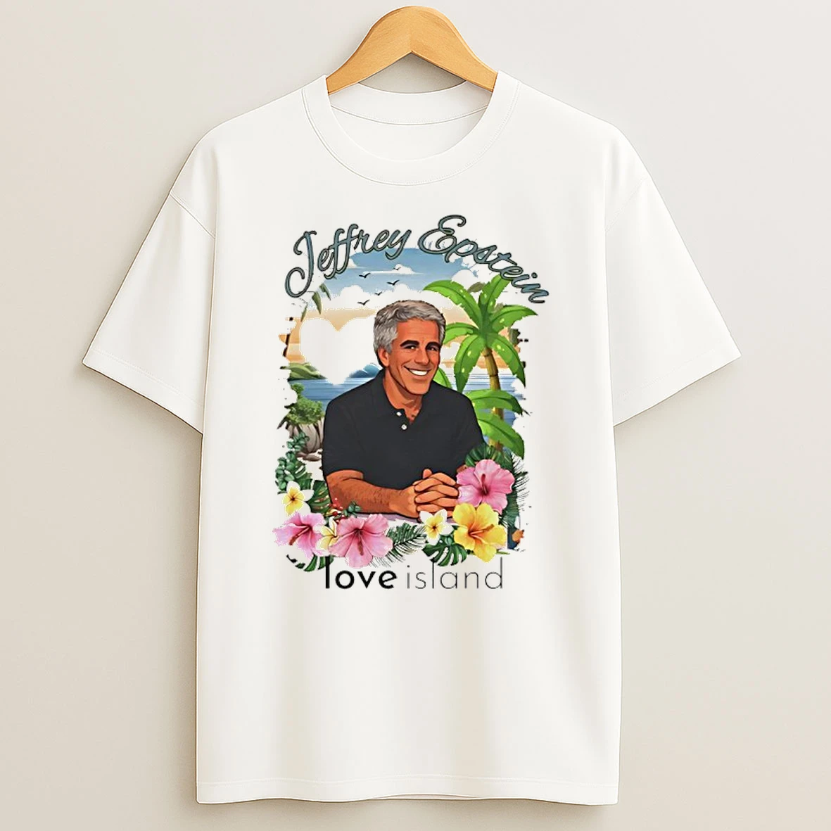 Epstein Island Love Island Cartoon Shirts