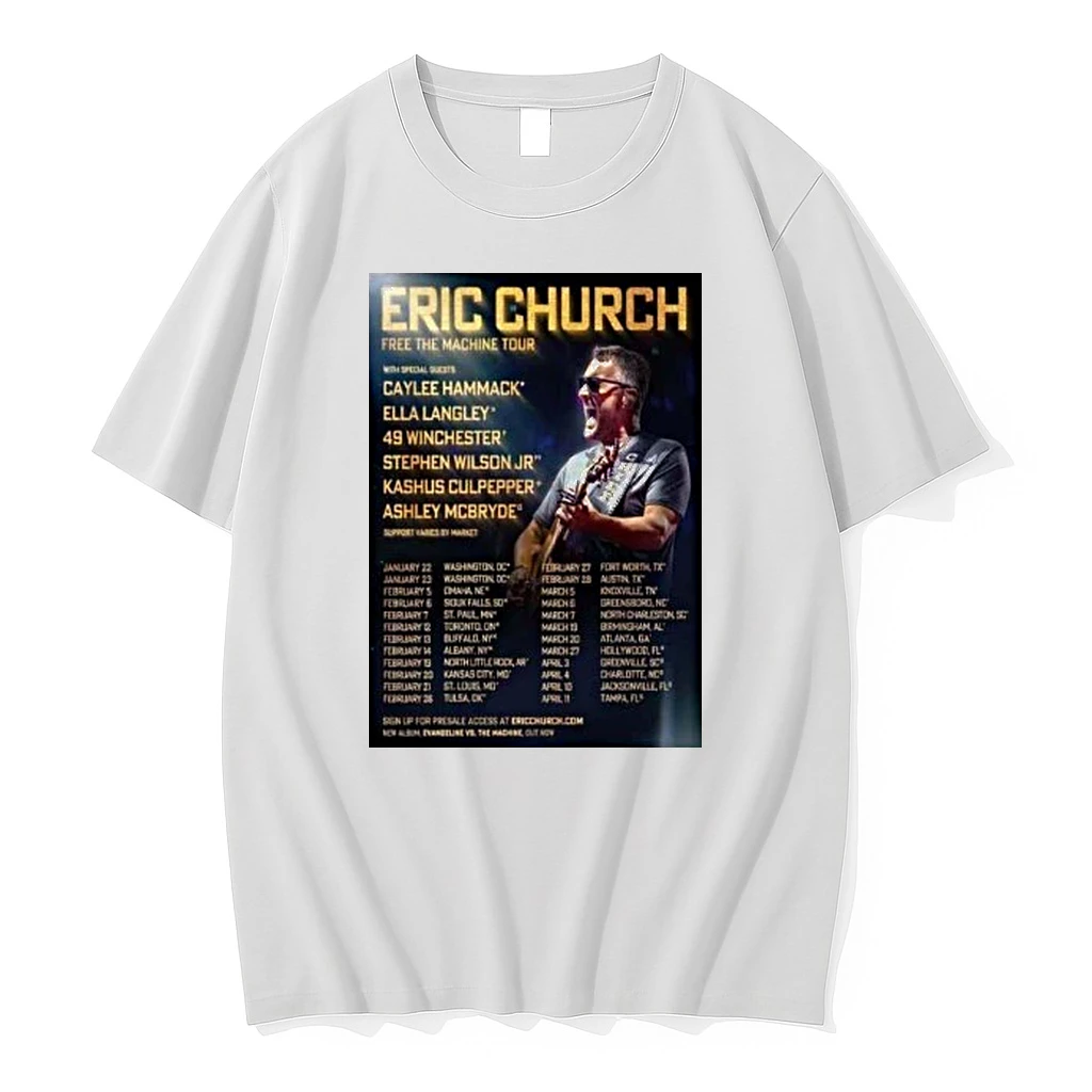 Eric Church Free The Machine Tour 2026 North America Shirts