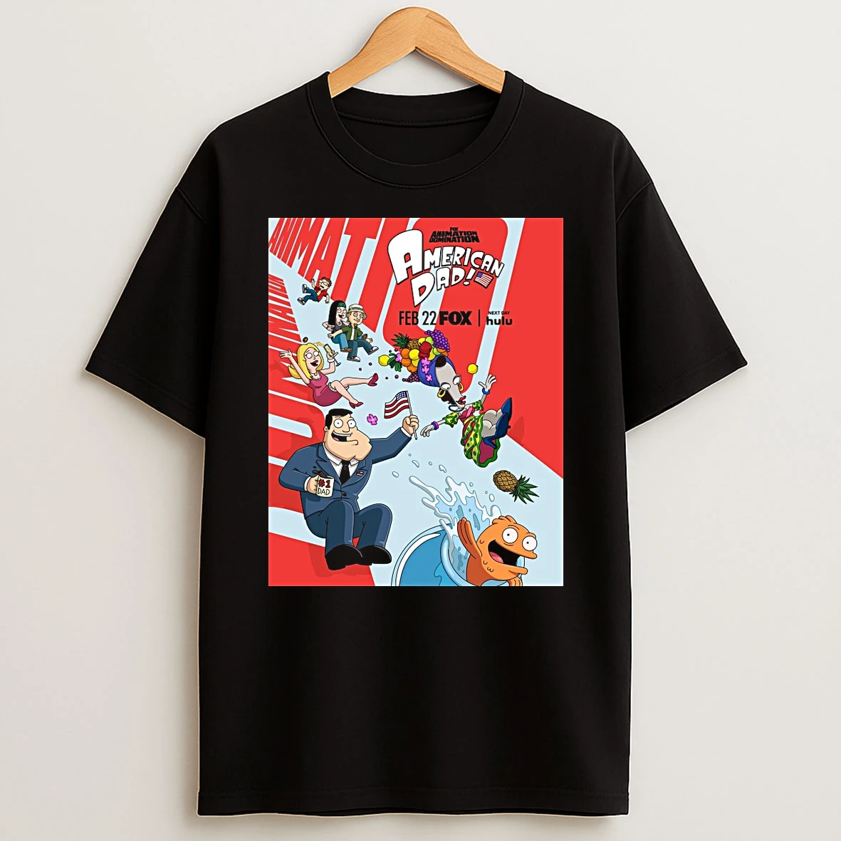 Fox Animation Domination American Dad February 22 2026 Next Day Hulu Shirts