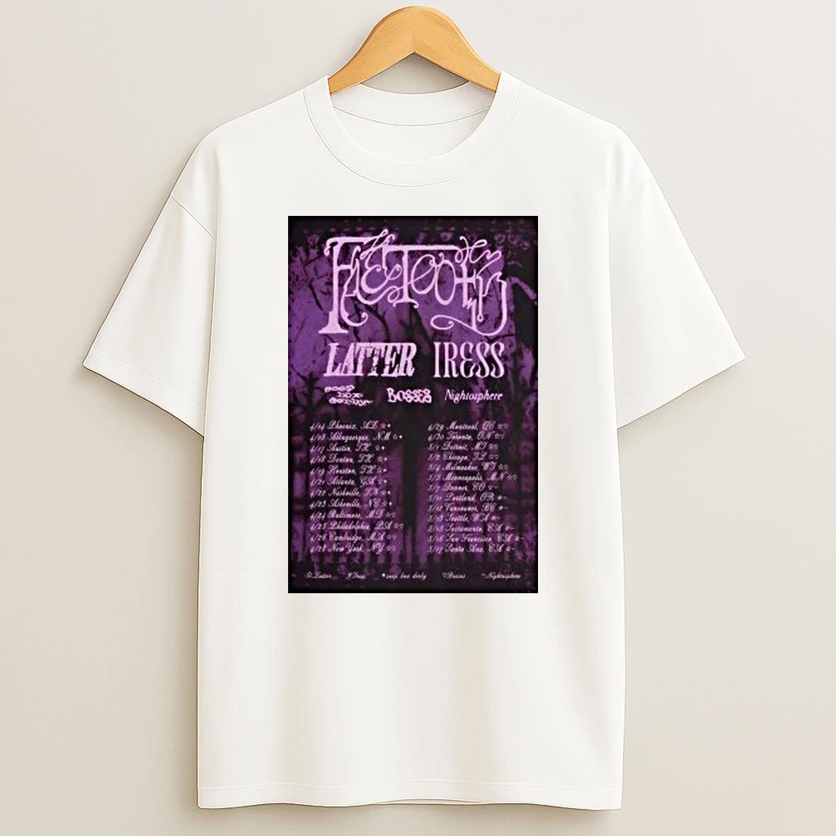 Faetooth Us And Canada Tour 26 Shirts