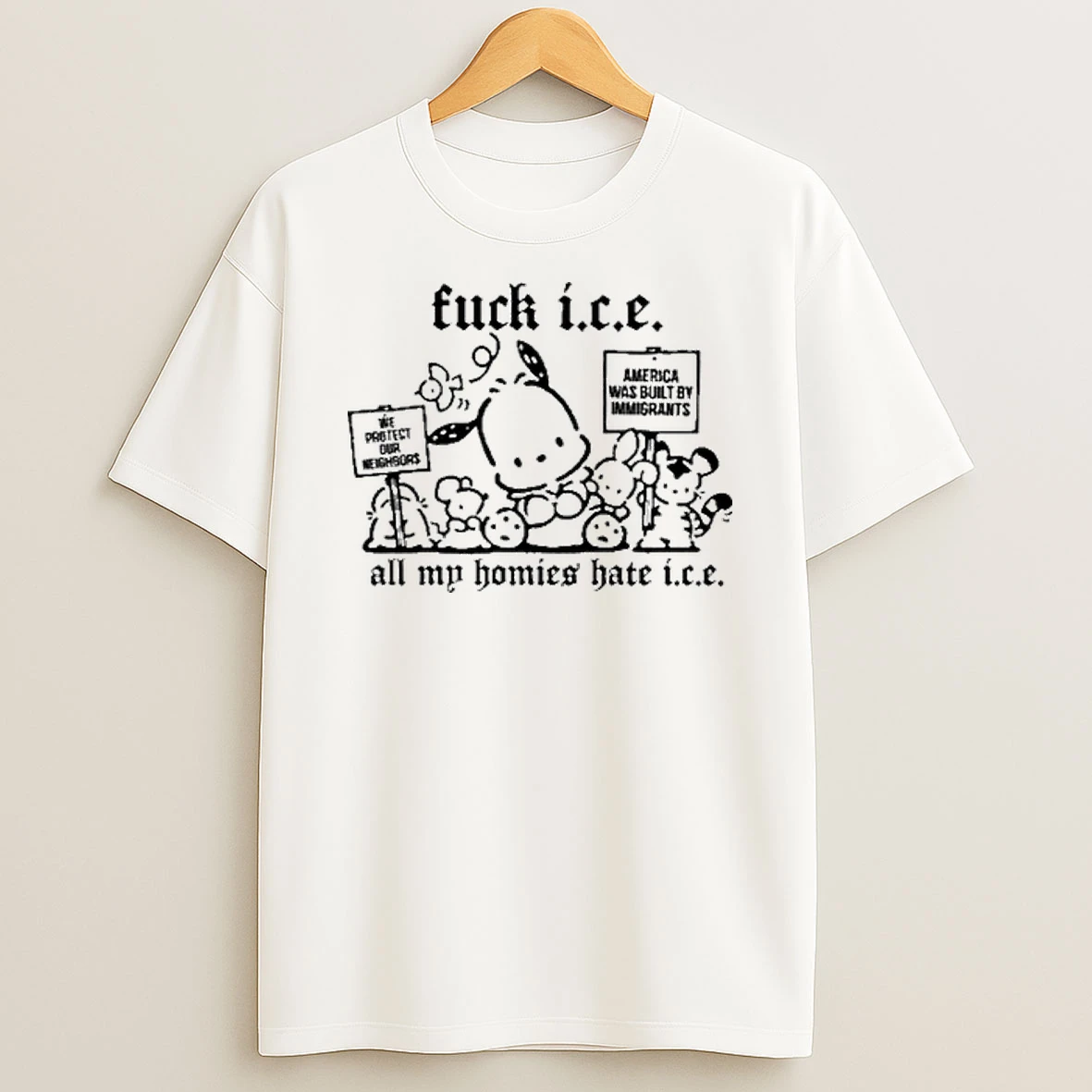 Fck Ice All My Homies Hate Ice America Was Built By Immigrants Tour 2026 Shirts