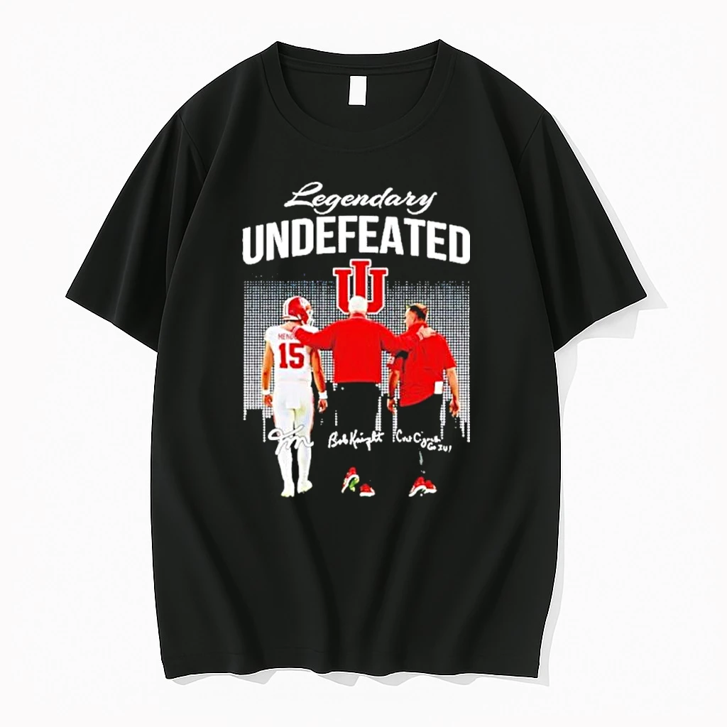 Fernando Mendoza Bob Knight Curt Cignetti Indiana Hoosiers Legendary Shirts