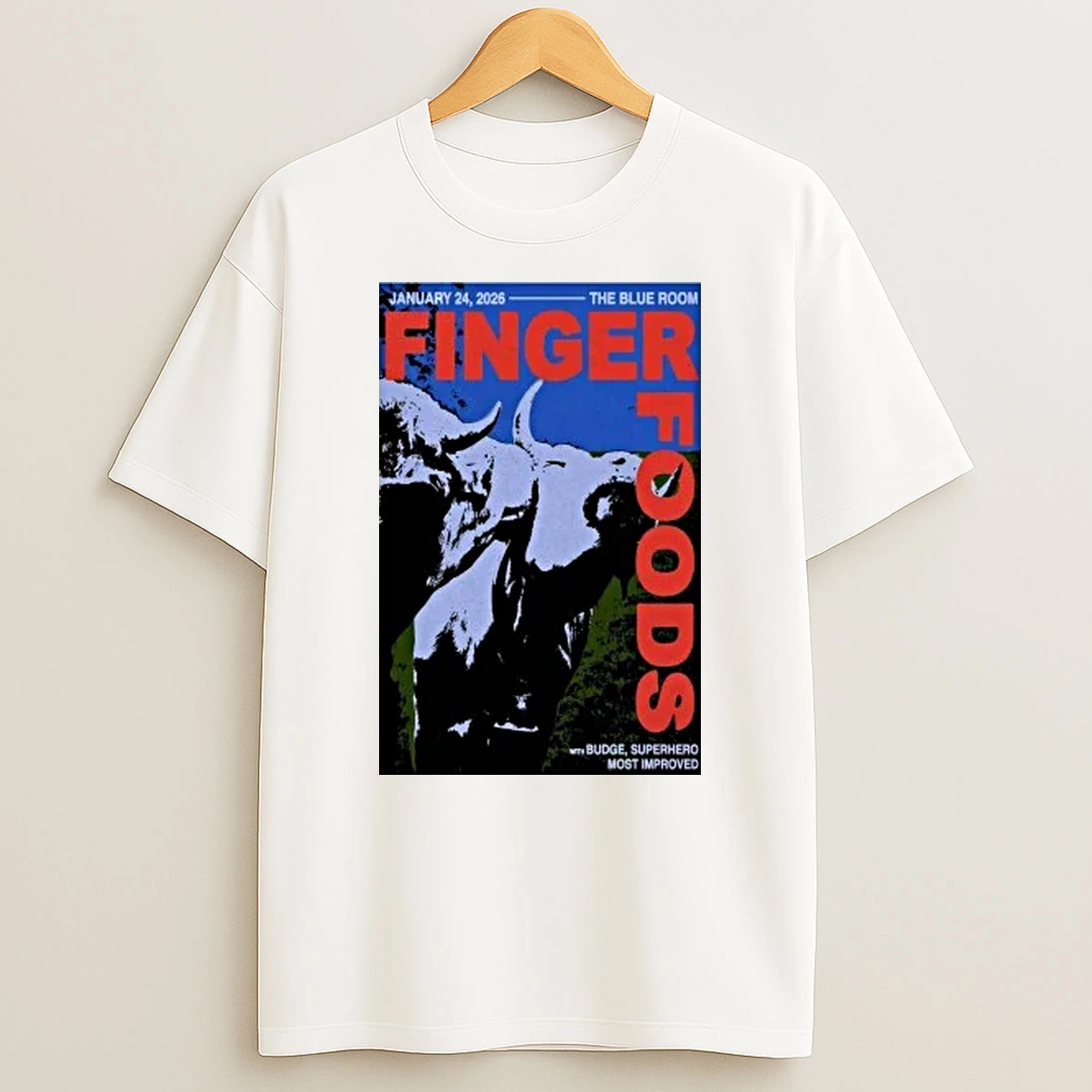 Finger Foods Jan 24 2026 The Blue Room Shirts