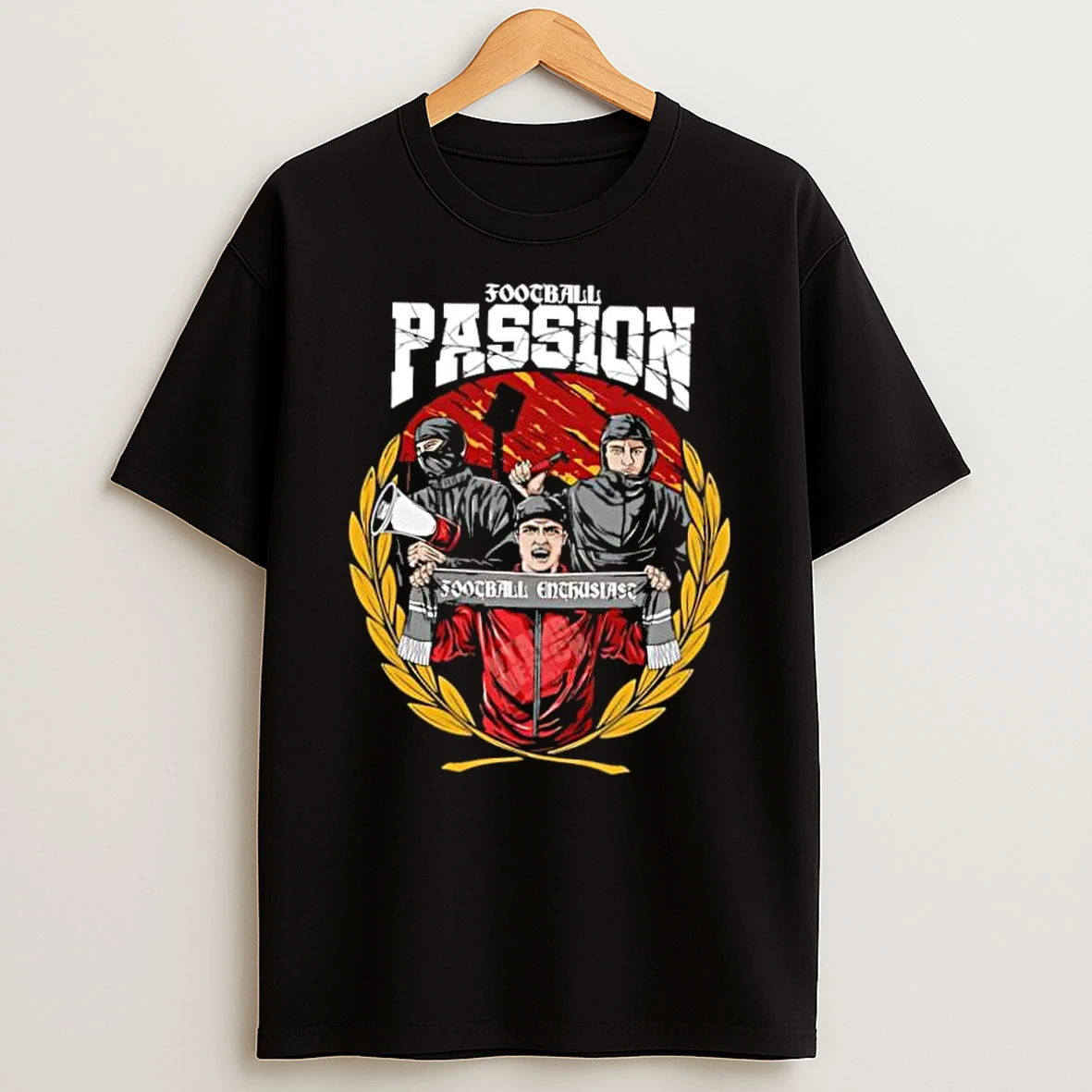 Football Passion Enthusiast Ultras Megaphone Flare Stadium Shirts