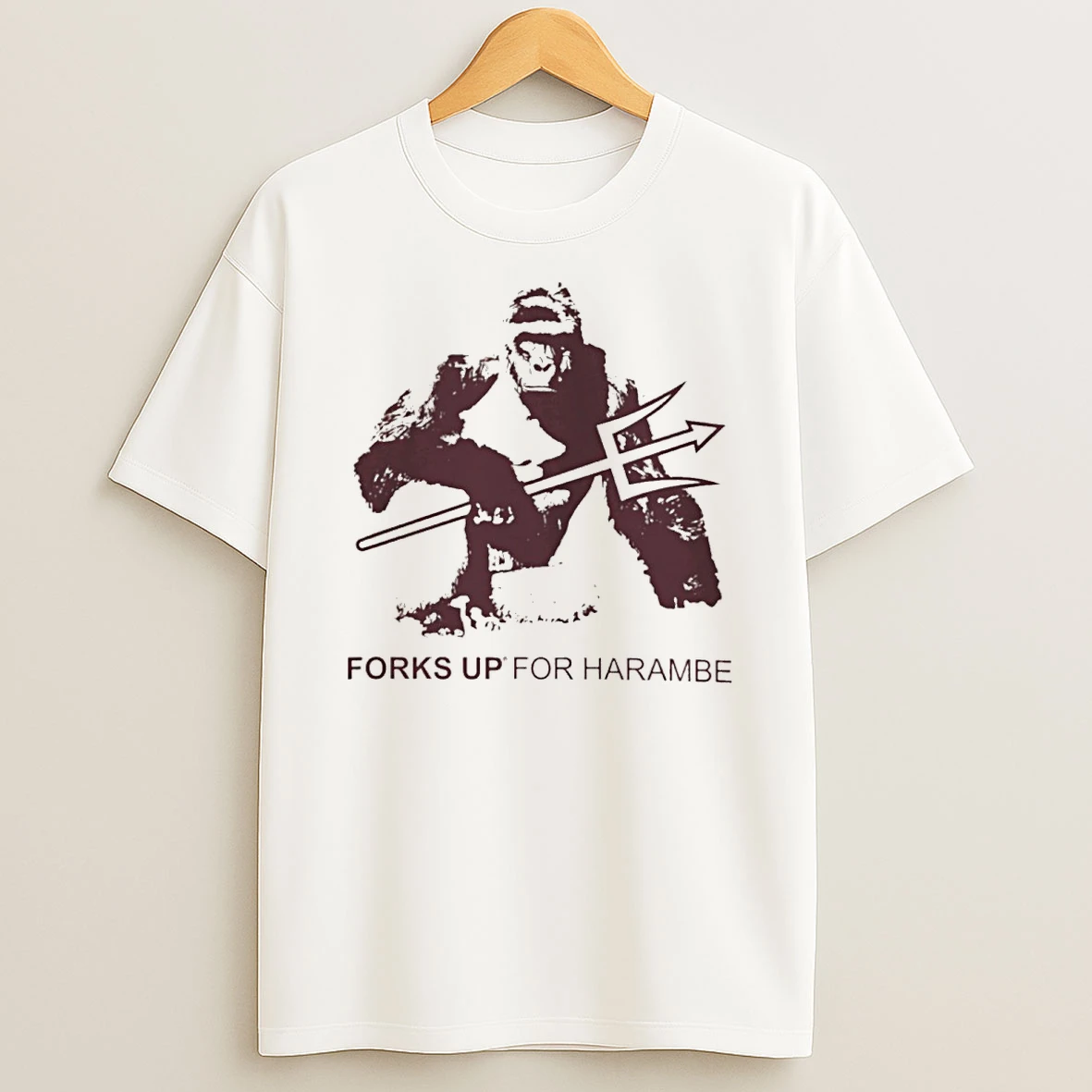 Forks Up For Harambe Arizona State Sun Devils Basketball Shirts