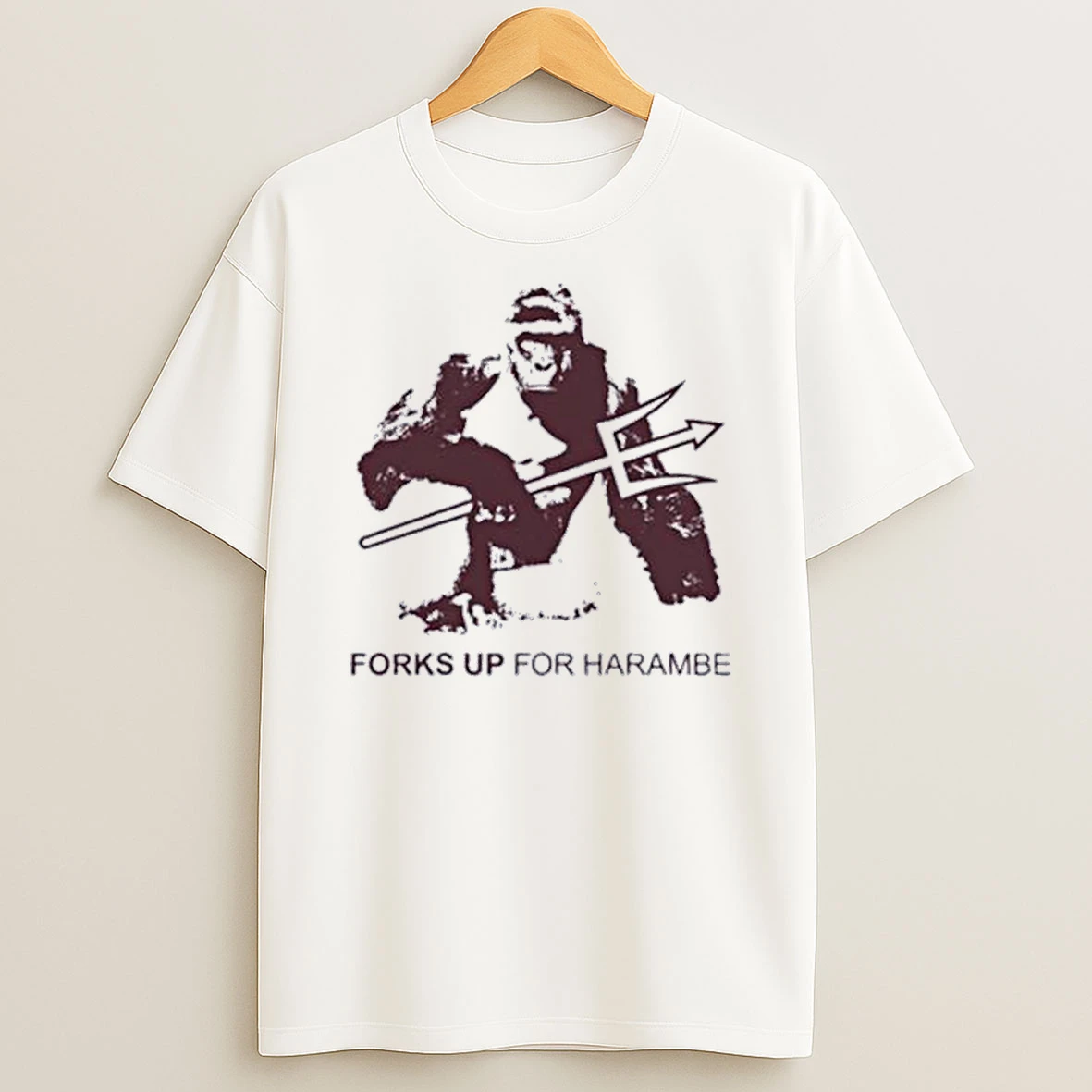 Forks Up For Harambe Gorilla Shirts