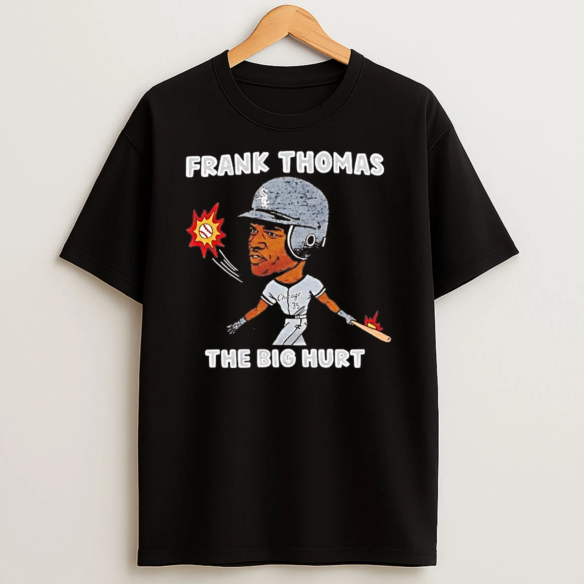 Frank Thomas The Big Hurt Chicago White Sox Caricature Shirts