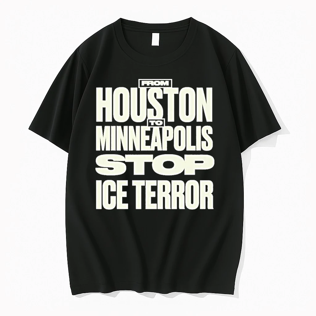 From Houston Minneapolis Stop Ice Terror Shirts