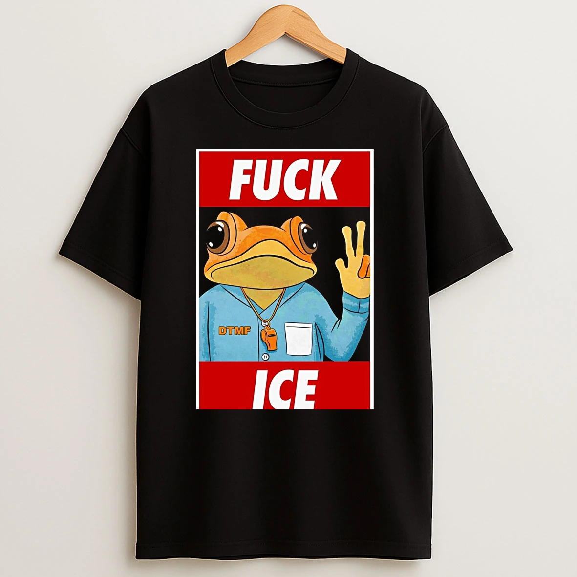 Fuck Ice Frog Mascot Bad Bunny Shirts