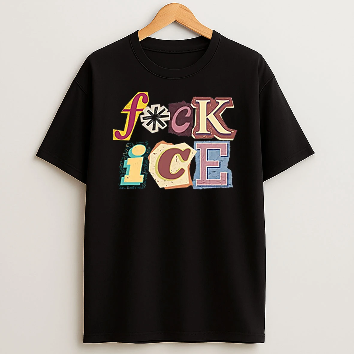 Fuck Ice Magazine Letters Shirts