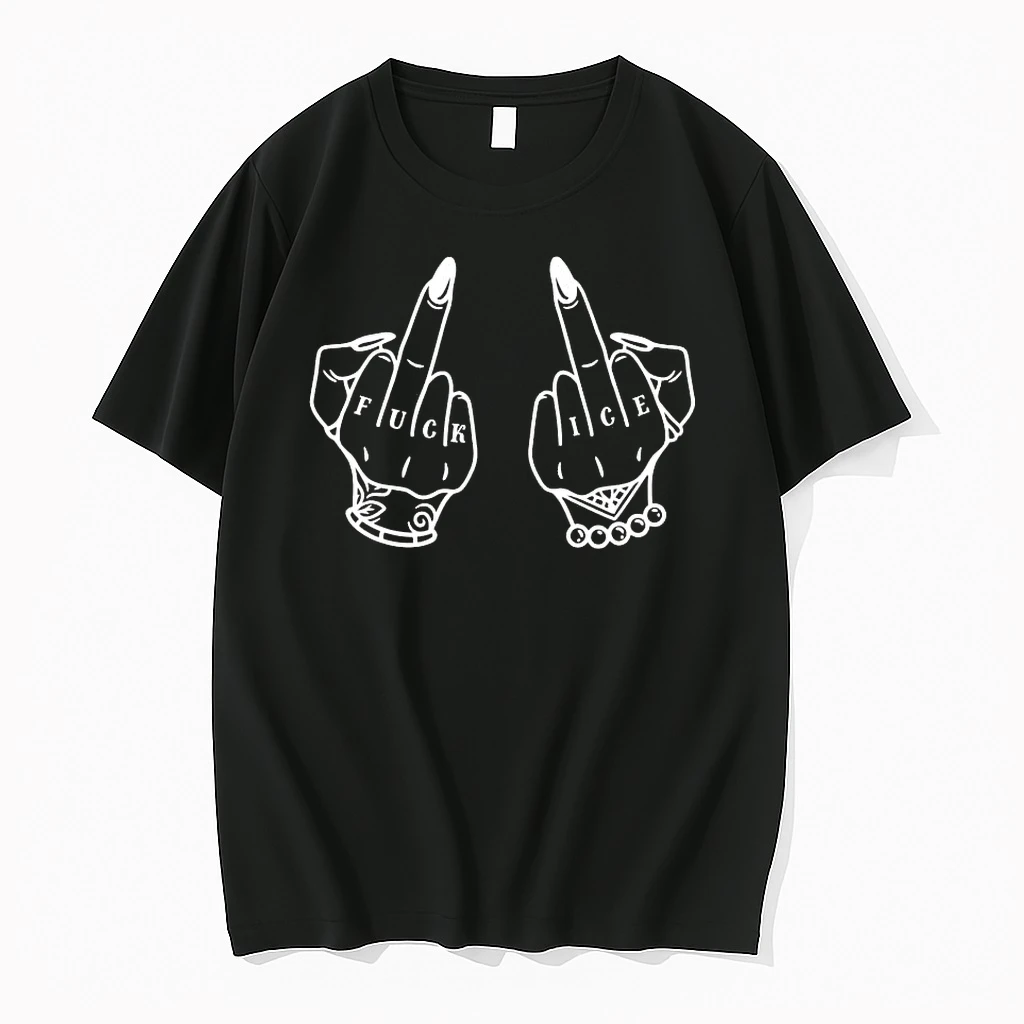 Fuck Ice Middle Finger Anti Ice Shirts