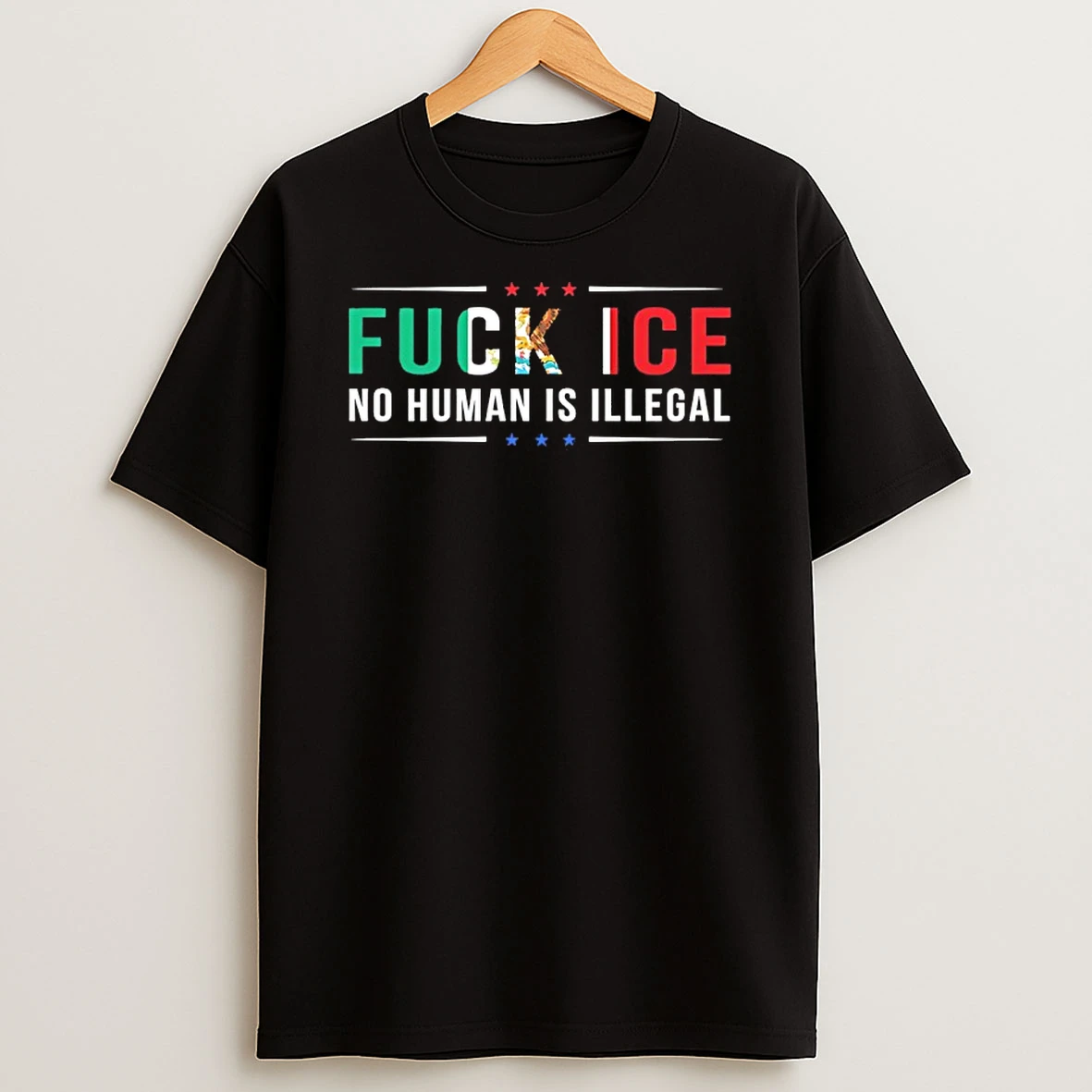Fuck Ice No Human Is Illegal Shirts
